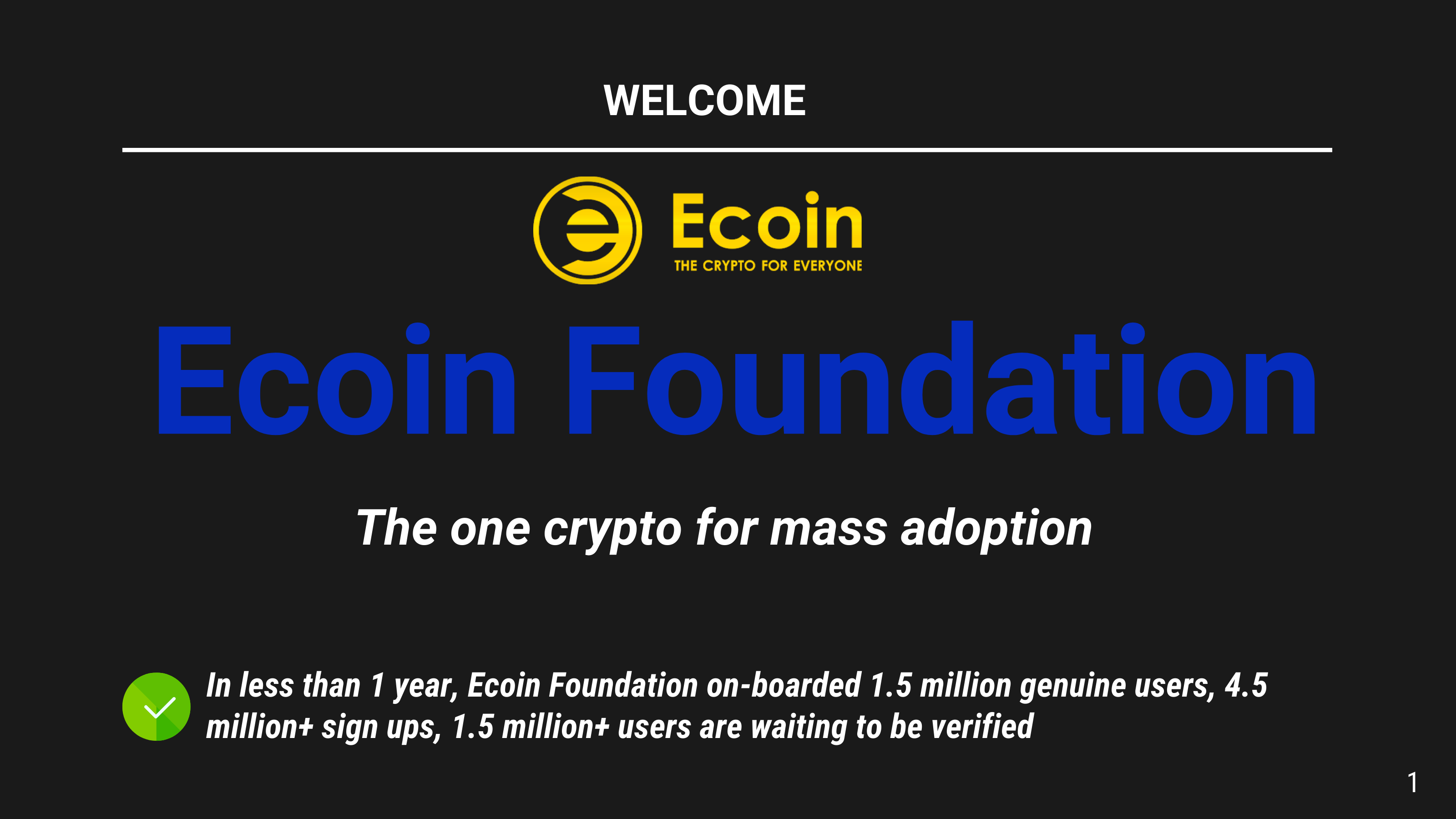 Ecoin Foundation (The Coin Exchange) | F6S